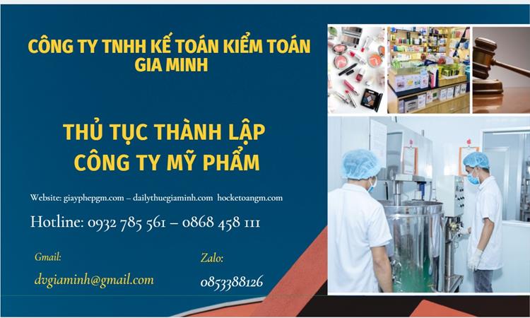 Thủ tục thành lập công ty mỹ phẩm tại Tây Ninh