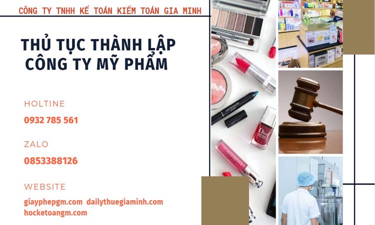 Thủ tục thành lập công ty mỹ phẩm tại Thành phố Đà Nẵng