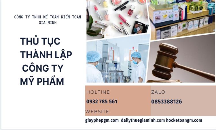 Thủ tục thành lập công ty mỹ phẩm tại Thành phố Hải Phòng