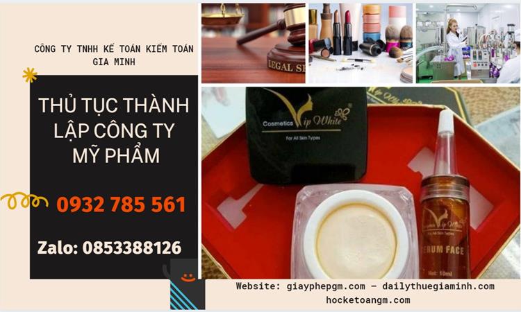 Thủ tục thành lập công ty mỹ phẩm tại TP Hưng Yên