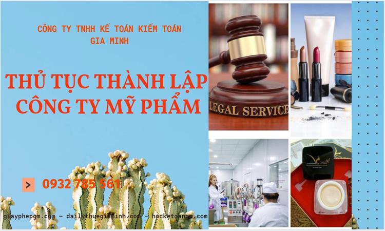 Thủ tục thành lập công ty mỹ phẩm tại ThịThủ tục thành lập công ty mỹ phẩm tại Thị xã Duy Tiên xã Duy Tiên
