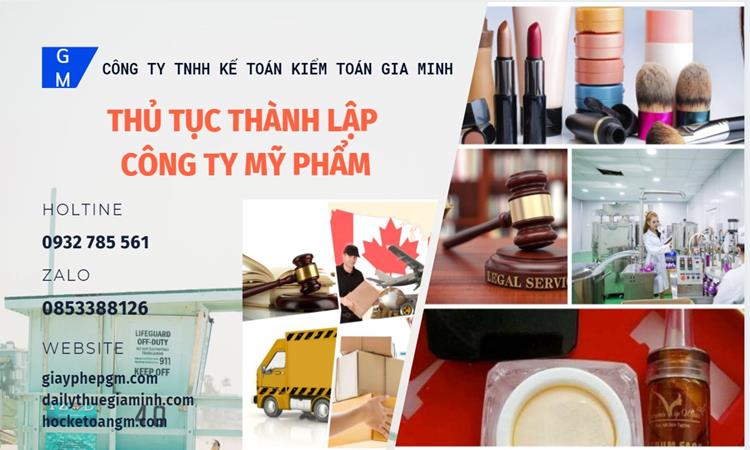Thủ tục thành lập công ty mỹ phẩm tại Tiền Giang