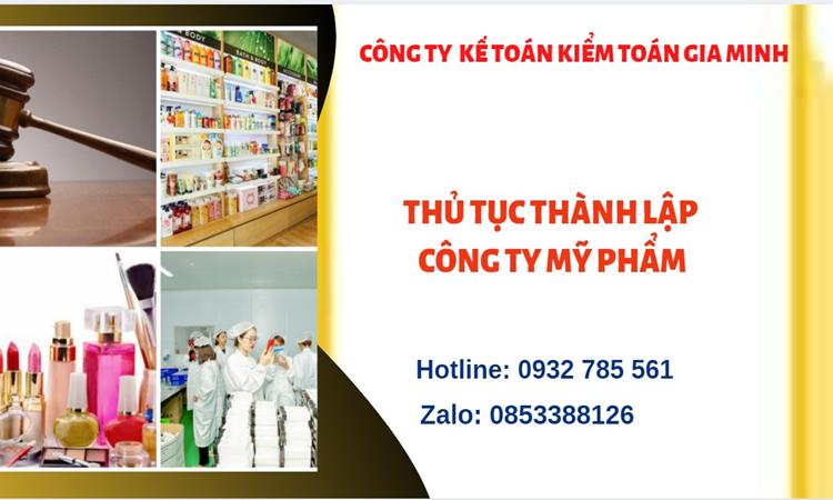 Thủ tục thành lập công ty mỹ phẩm tại TP Hưng Yên