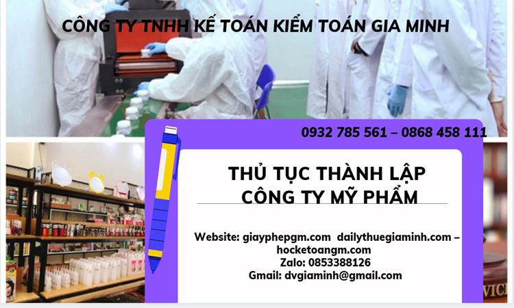 Thủ tục thành lập công ty mỹ phẩm tại Vĩnh Phúc