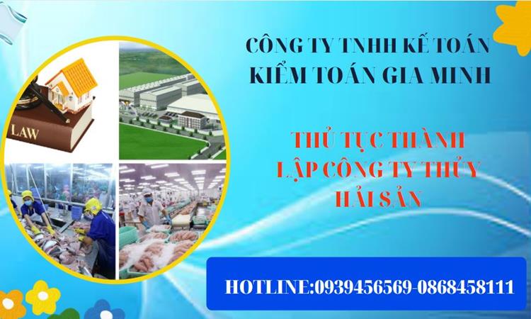 Thủ tục thành lập công ty thủy hải sản tại Huyện Quốc Oai