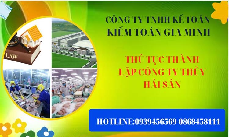 Thủ tục thành lập công ty thủy hải sản tại Quận Bình Thạnh