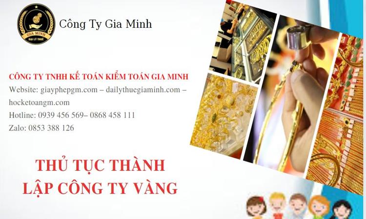 Thủ tục thành lập công ty vàng bạc Huyện Khoái Châu 