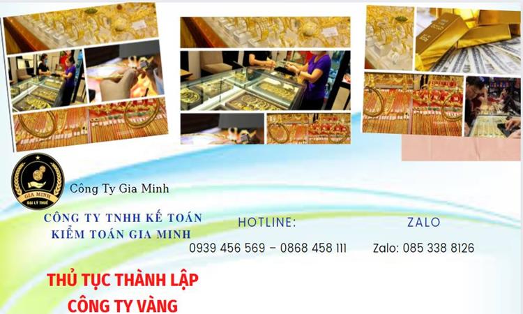 Thủ tục thành lập công ty vàng bạc Huyện Phong Điền 