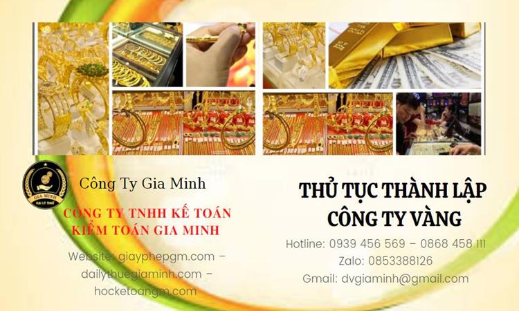 Thủ tục thành lập công ty vàng bạc Huyện Phúc Thọ 