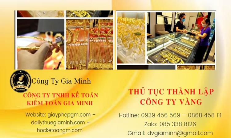Thủ tục thành lập công ty vàng bạc Kon Tum 