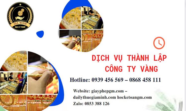 Thủ tục thành lập công ty vàng bạc ở An Giang