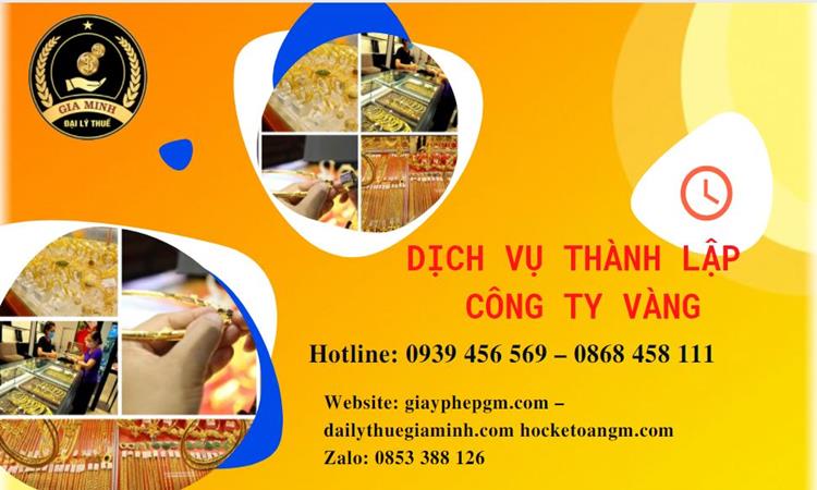 Thủ tục thành lập công ty vàng bạc ở Bắc Ninh