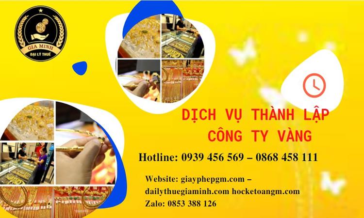 Thủ tục thành lập công ty vàng bạc ở Bình Thuận