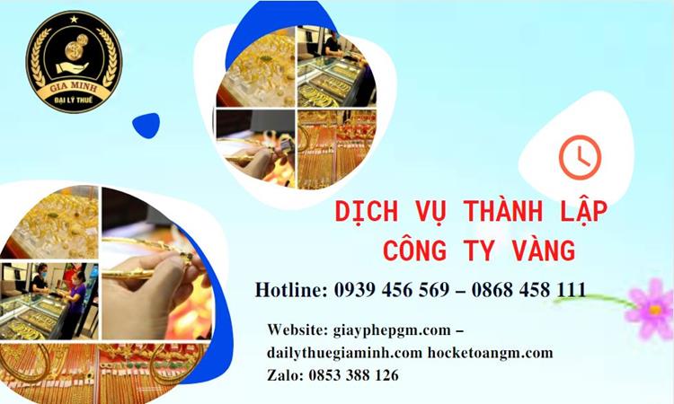 Thủ tục thành lập công ty vàng bạc ở Hải Dương