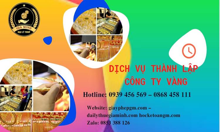 Thủ tục thành lập công ty vàng bạc ở Huyện Bình Lục