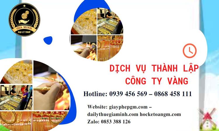 Thủ tục thành lập công ty vàng bạc ở Huyện Phúc Thọ