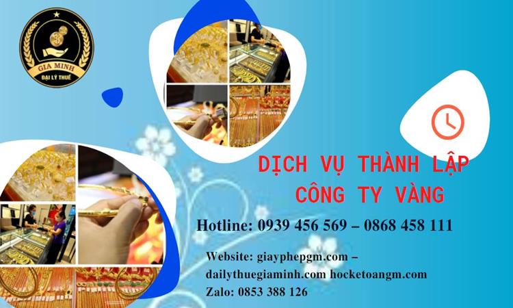 Thủ tục thành lập công ty vàng bạc ở Huyện Ứng Hòa