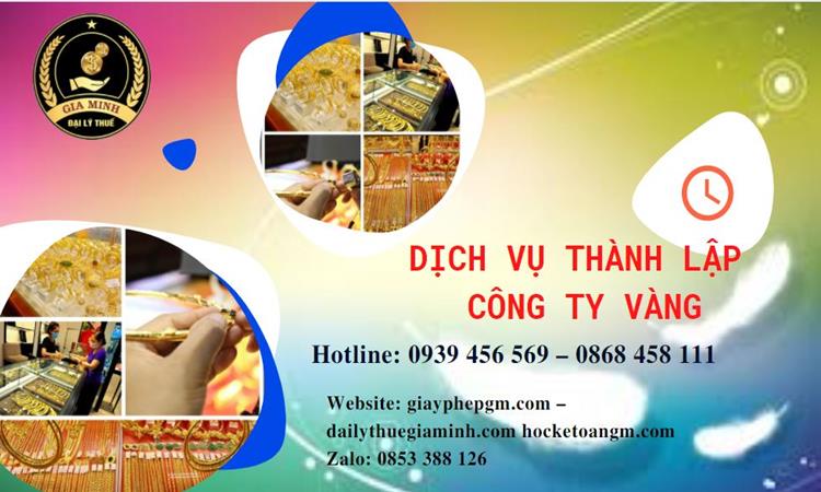Thủ tục thành lập công ty vàng bạc ở Huyện Văn Giang