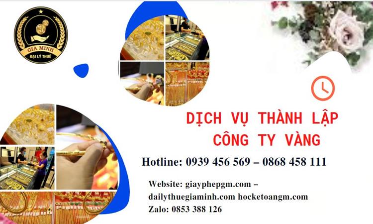 Thủ tục thành lập công ty vàng bạc ở Khánh Hòa