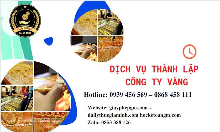 Thủ tục thành lập công ty vàng bạc ở Nha Trang