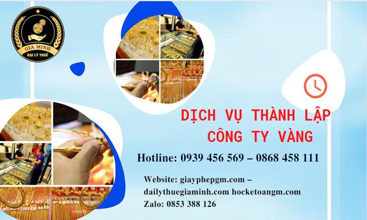 Thủ tục thành lập công ty vàng bạc ở Ninh Bình