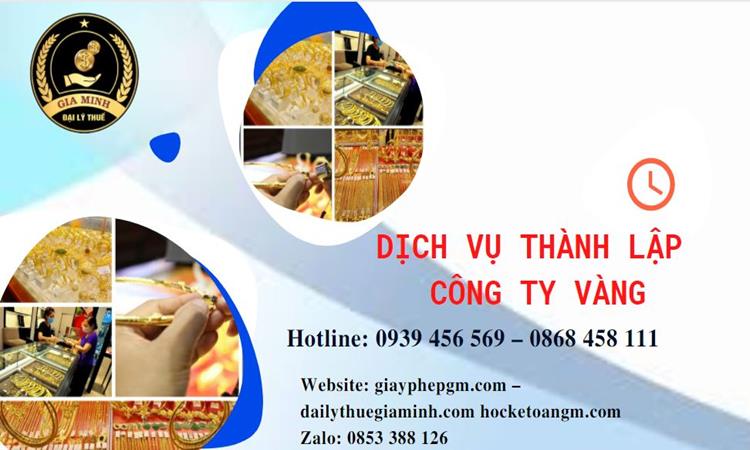 Thủ tục thành lập công ty vàng bạc ở Quận Hà Đông