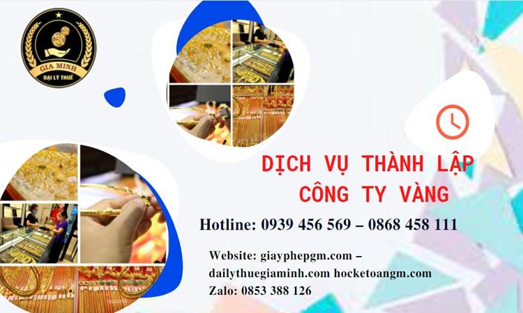 Thủ tục thành lập công ty vàng bạc ở Thành Phố Đà Nẵng