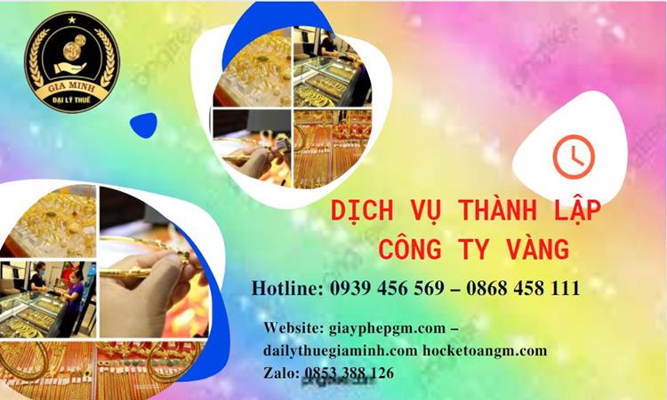 Thủ tục thành lập công ty vàng bạc ở Thành Phố Hải Phòng