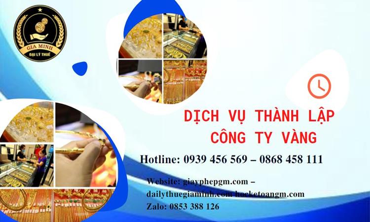 Thủ tục thành lập công ty vàng bạc ở Thị xã Duy Tiên