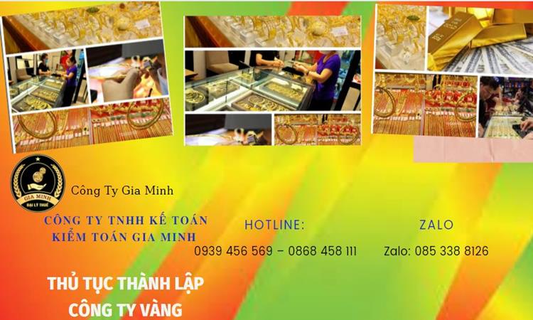 Thủ tục thành lập công ty vàng bạc Thị Xã Sơn Tây 