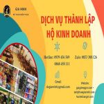 Dịch vụ đăng ký hộ kinh doanh tại TP.HCM 6 Thủ tục thành lập hộ kinh doanh cá thể tphcm