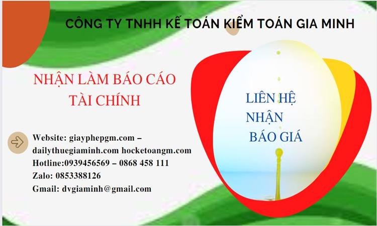 Nhận làm báo cáo tài chính giá rẻ tại Đà Nẵng 5 Thuê dịch vụ báo cáo tài chính cuối năm tại Đà Nẵng