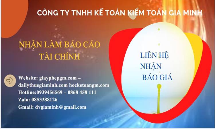 Thuê dịch vụ báo cáo tài chính cuối năm tại Huyện Thới Lai Thuê dịch vụ báo cáo tài chính cuối năm tại Huyện Thới Lai 