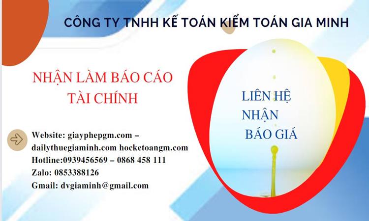 Thuê dịch vụ báo cáo tài chính cuối năm tại Ninh Thuận 