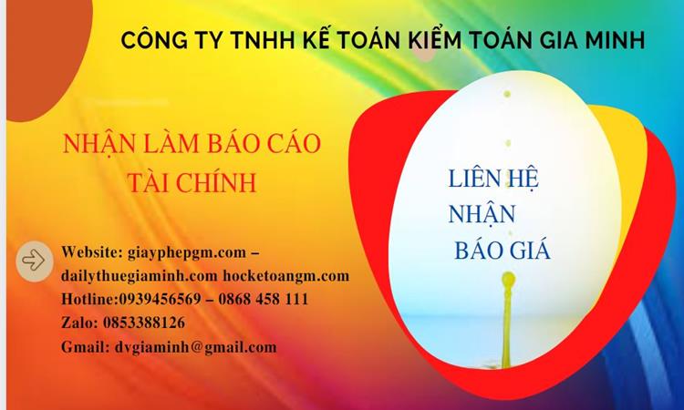 Thuê dịch vụ báo cáo tài chính cuối năm tại TP Cần Thơ 