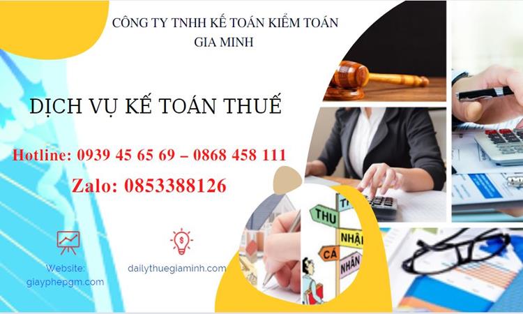 Thuê kế toán thuế hàng tháng tại Phú Thọ
