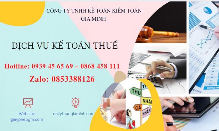 Thuê kế toán thuế hàng tháng tại Vĩnh Phúc