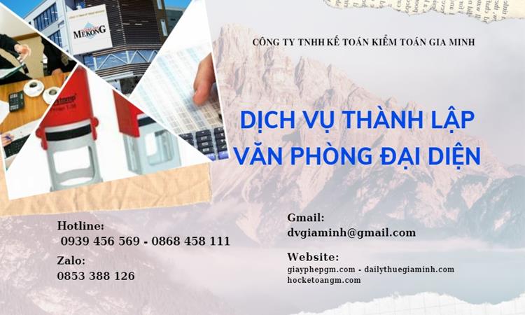 Trình tự thành lập văn phòng đại diện ở Huyện Kiến Thụy
