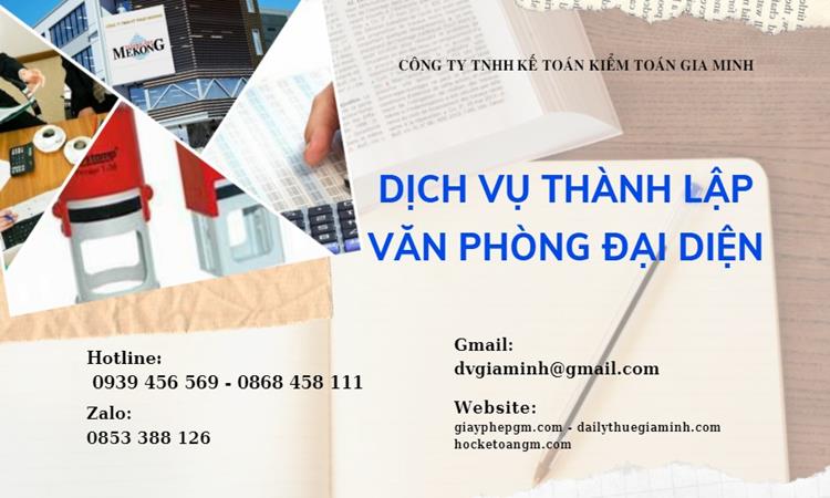 Trình tự thành lập văn phòng đại diện ở Huyện Tiên Lãng
