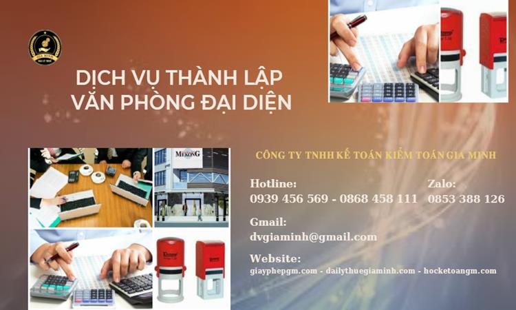 Trình tự thành lập văn phòng đại diện ở Huyện Vĩnh Bảo