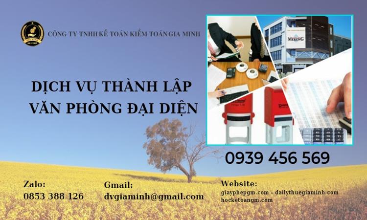Trình tự thành lập văn phòng đại diện ở Quận Thanh Khê