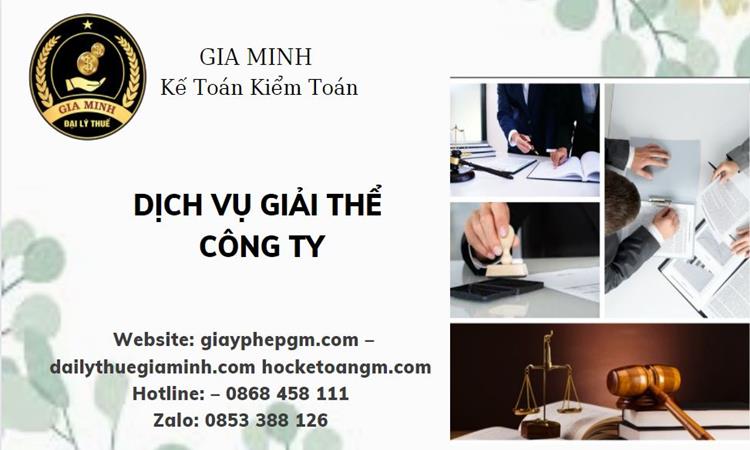 Tư vấn giải thể công ty tại Bình Định năm 2022