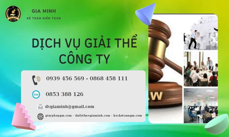 Tư vấn giải thể công ty tại Huyện Cần Giờ năm 2022