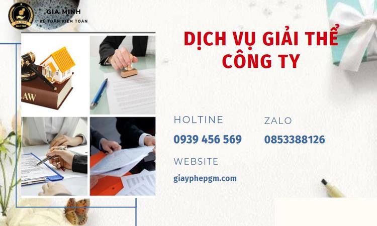 Tư vấn giải thể công ty tại Huyện Củ Chi năm 2022