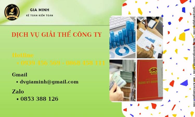 Tư vấn giải thể công ty tại Huyện Thới Lai năm 2022