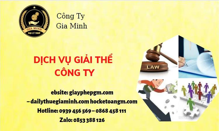 Tư vấn giải thể công ty tại Quận Bình Tân năm 2022