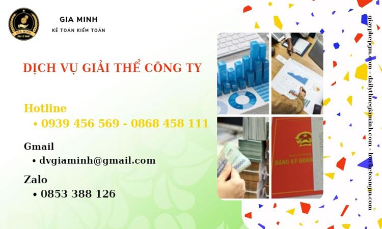 Tư vấn giải thể công ty tại Thị xã Mỹ Hào năm 2022