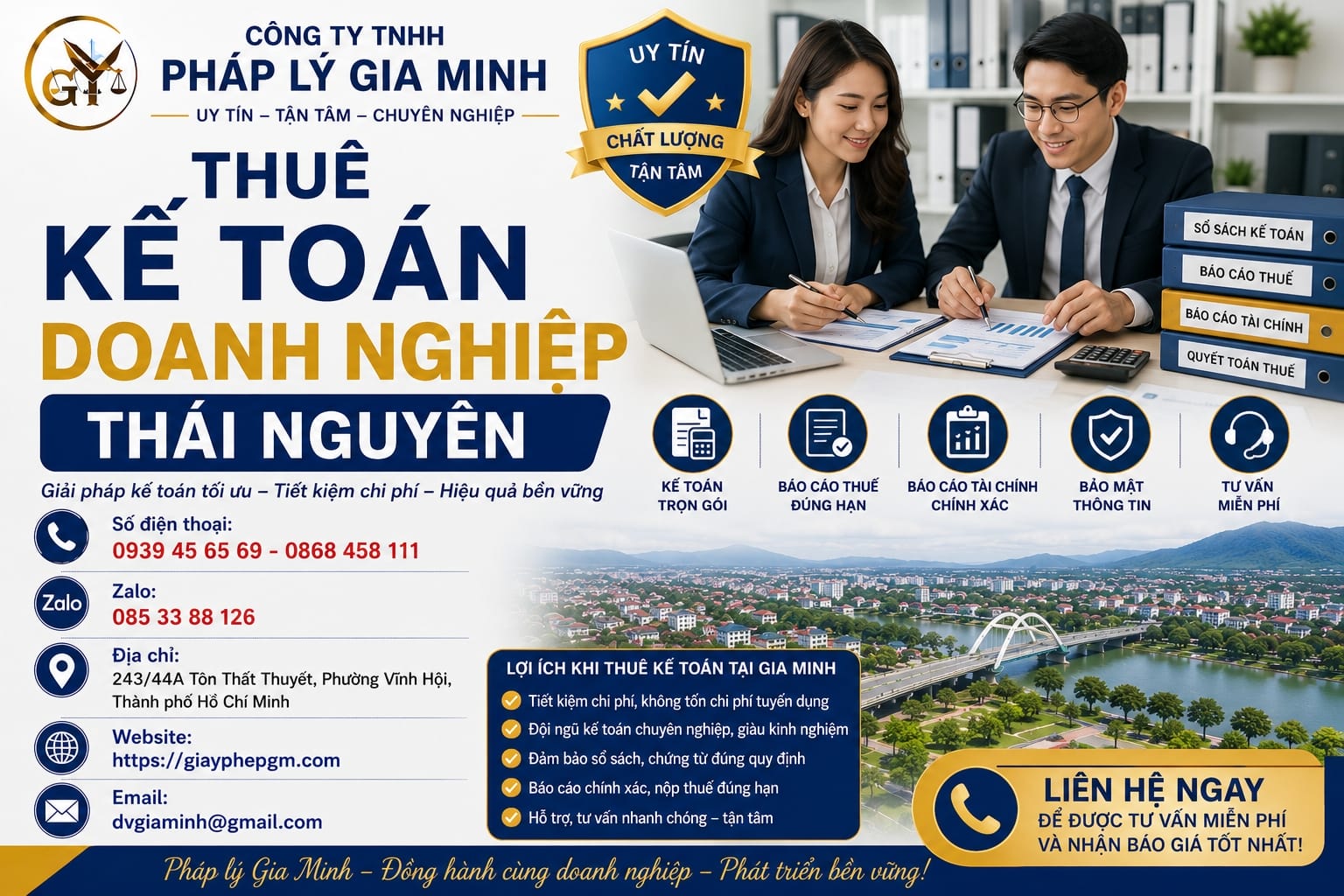 Thuê kế toán doanh nghiệp Thái Nguyên