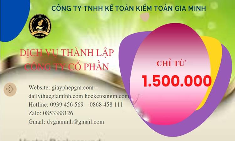 Chi phí thành lập doanh nghiệp Phú Yên