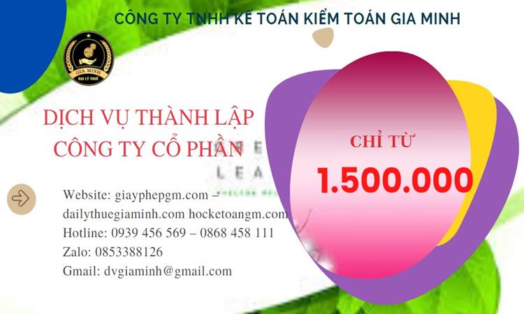 DỊCH VỤ THÀNH LẬP CÔNG TY CỔ PHẦN QUẢNG NAM 5 Chi phí thành lập doanh nghiệp Quảng Nam